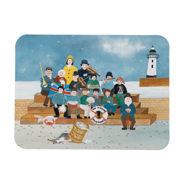 Gamla Piraterna Penzance Magnet (Horisontell)