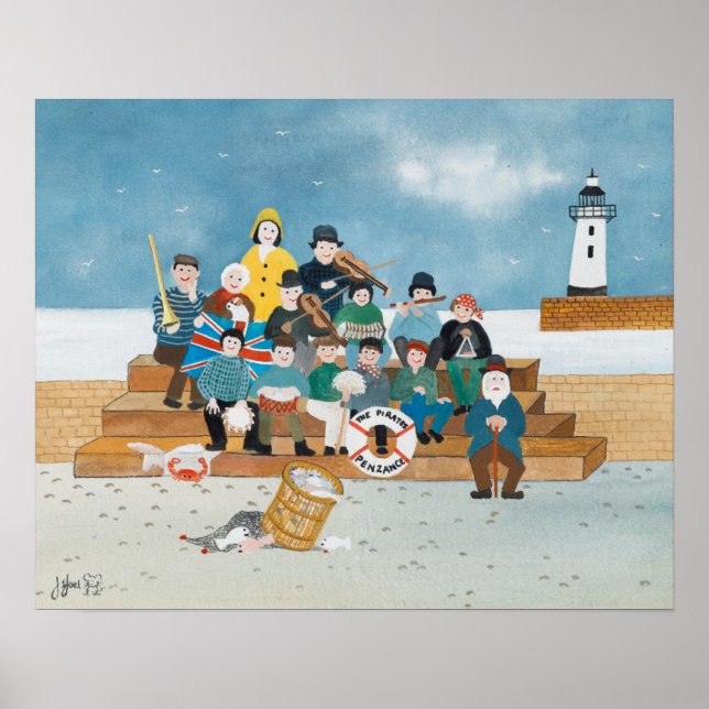 Gamla Piraterna Penzance Poster (Framsidan)