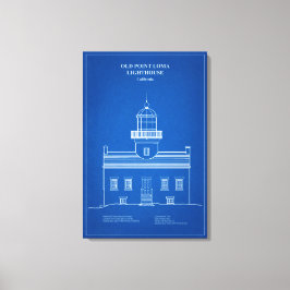 Gamla Point Loma Lighthouse - Kalifornien – AD Canvastryck