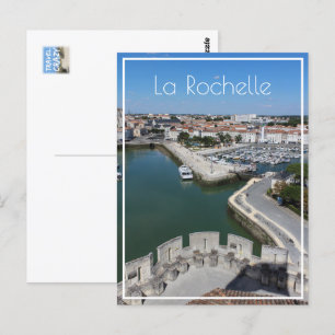 Gamla portvyn La Rochelle Vykort