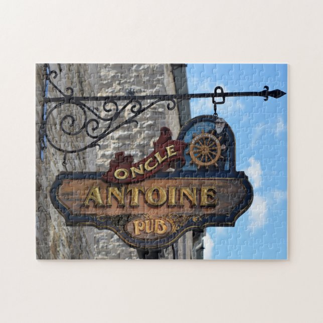 Gamla Pub Signs Quebec Kanada. Pussel (Horisontell)