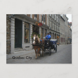 Gamla Quebec City Carriage Vykort