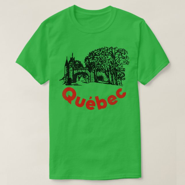 Gamla Quebec City T Shirt (Design framsida)