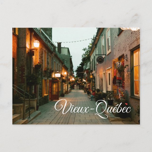 Gamla Quebec, Kanada Vykort (Framsida)