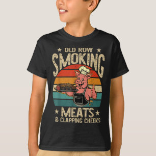 Gamla rader röker Kött och klappningskontrollar fe T Shirt