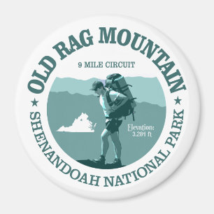 Gamla Rag-berget (rd) Magnet