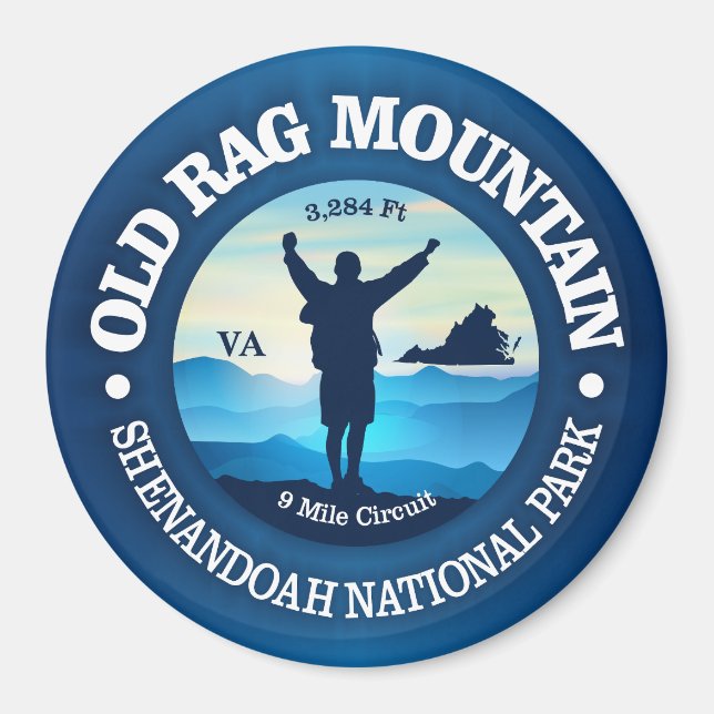 Gamla Rag-berget (V) Magnet (Framsidan)