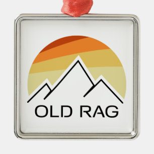 Gamla Rag Mountain Retro Julgransprydnad Metall