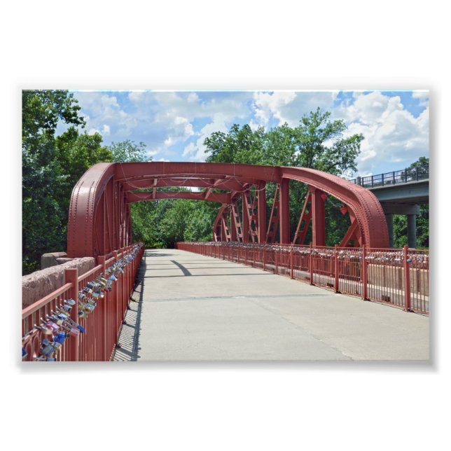 Gamla Red Bridge, Kansas City, Missouri Fototryck (Framsidan)