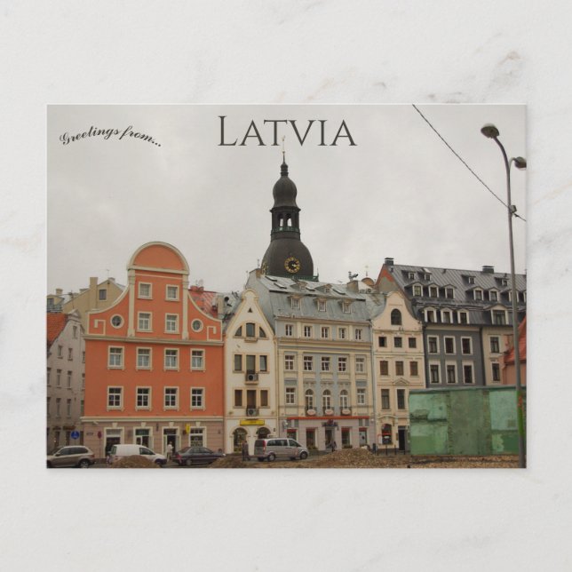 Gamla Riga Lettland Vykort (Framsida)