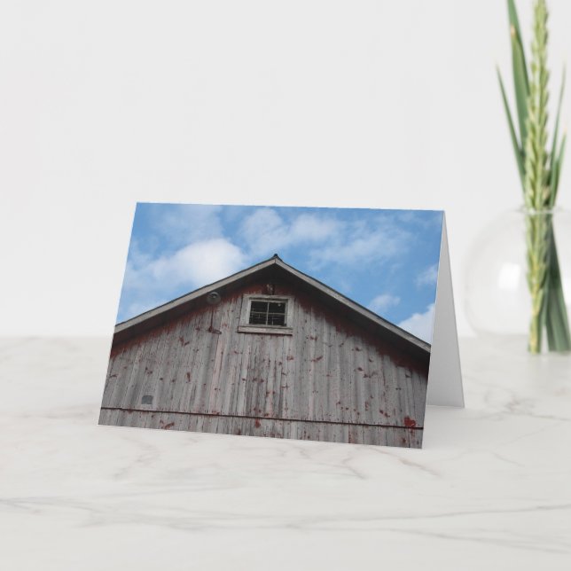 Gamla röda Barn, födelsedag Kort (Framsida)