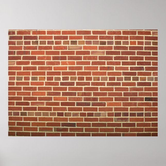 Gamla röda brickmuren poster (Framsidan)
