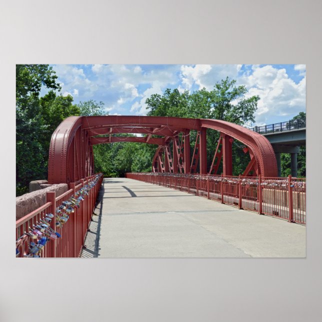 Gamla Röda Bron, Kansas City, Missouri Poster (Framsidan)