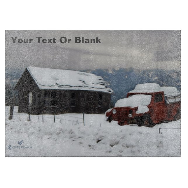 Gamla röda Lastbil (Framsidan)