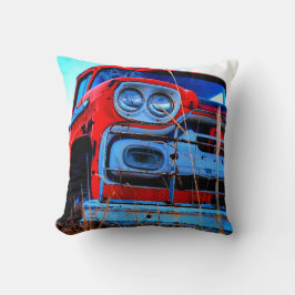 Gamla röda Lastbilen Kudde