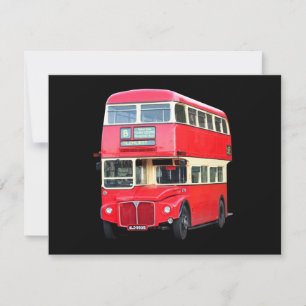 Gamla röda London buss från cirka 1950