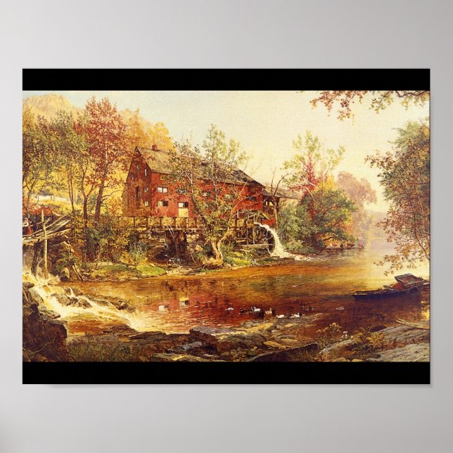 Gamla rödhålan', Jasper F. Cropsey_Landscapes Poster (Framsidan)