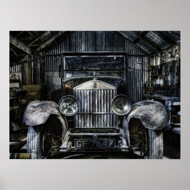 Gamla Rolls Royce Poster (Framsidan)