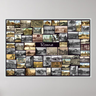 Gamla Rom Collage Poster