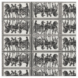 Gamla romerska manar och hästar tyg