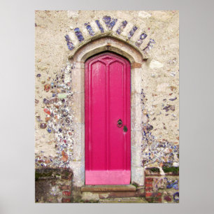 Gamla Rosa Door Poster