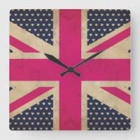 Gamla Rosans Jack Flagga Wall Clock