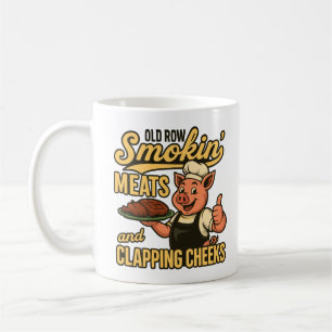 Gamla Row Smokin Kött och Clapping Cheeks Kaffemugg