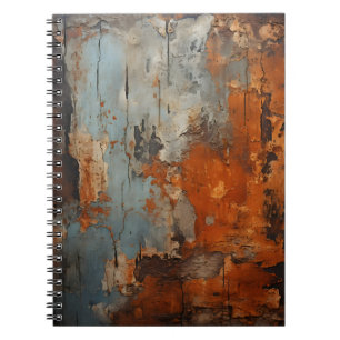 Gamla Rusted Steel Rusty Metall Struktur Anteckningsbok