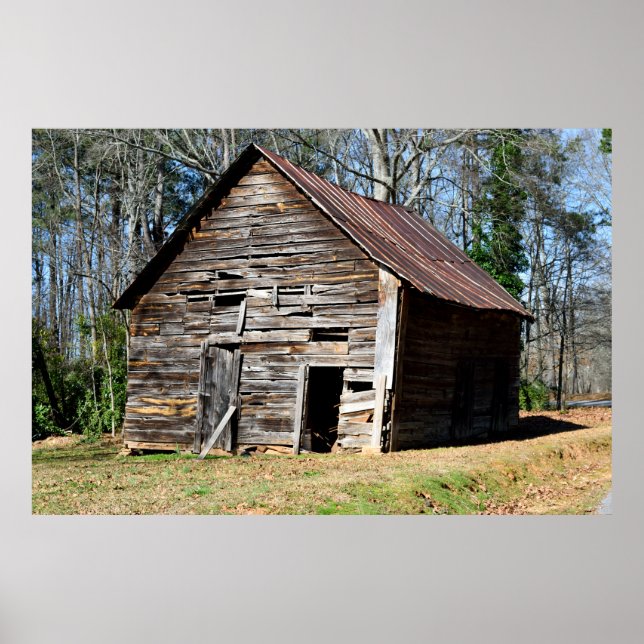 Gamla Rustic Barn Shed Poster (Framsidan)