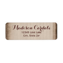 Gamla Rustic Barn Wood Land Returetiketter