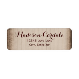 Gamla Rustic Barn Wood Land Returetiketter Returadress Etikett