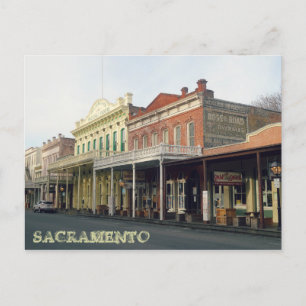 Gamla Sacramento District Travel Photo Vykort