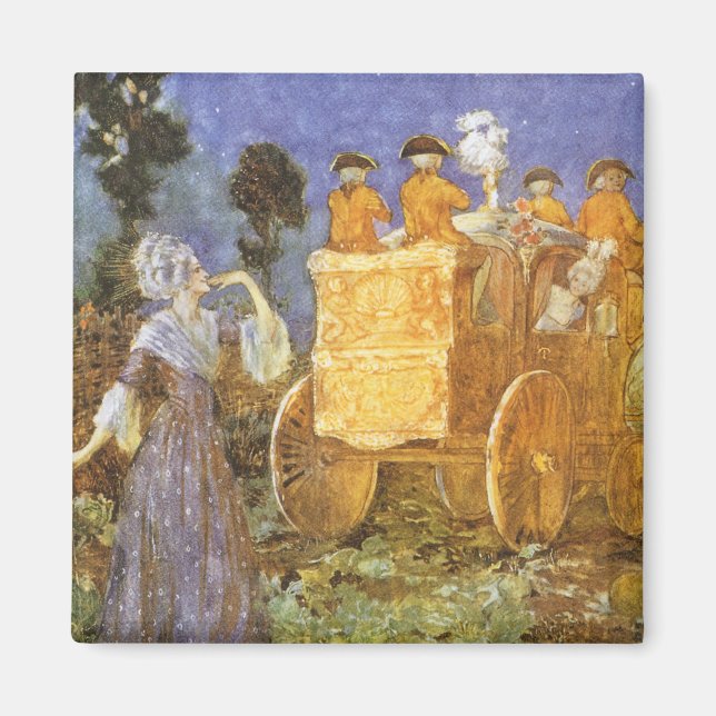 Gamla sagor Askungen och Älvan Gudinna Magnet (Framsidan)