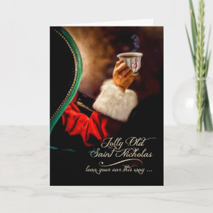 Gamla Saint Nick-Vintagen jultomten Helgkort