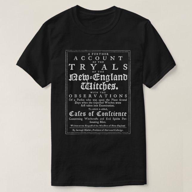 Gamla Salem Witch Trials T-Shirt (Design framsida)