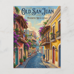 Gamla San Juan Puerto Rico Vykort
