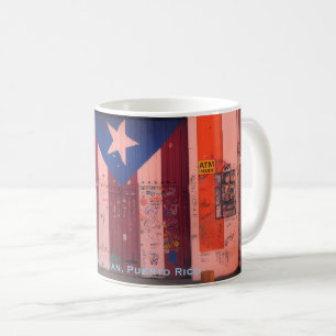 Gamla San Juan, puertoricanskt kulturarv flagga Kaffemugg