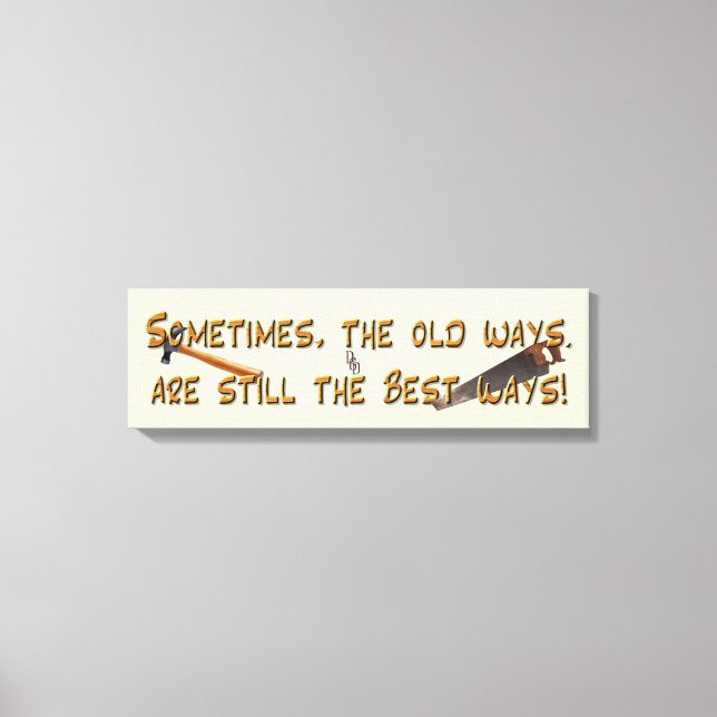 Gamla sätt canvastryck (Framsida)