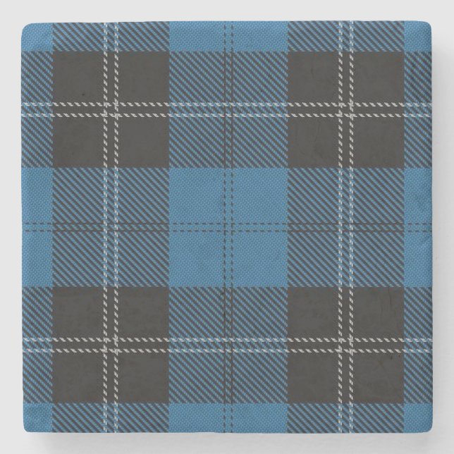 Gamla Scots Tavern Klan Ramsay Blue Hunting Tartan Stenunderlägg (Framsidan)