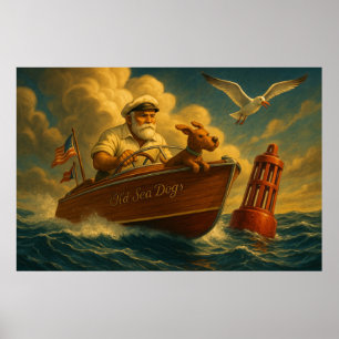 Gamla sjöbjörnar: en sjöman och hans trogna hund poster