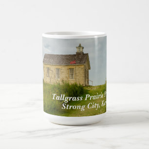 Gamla skolhuset i Kansas Prairie Kaffemugg