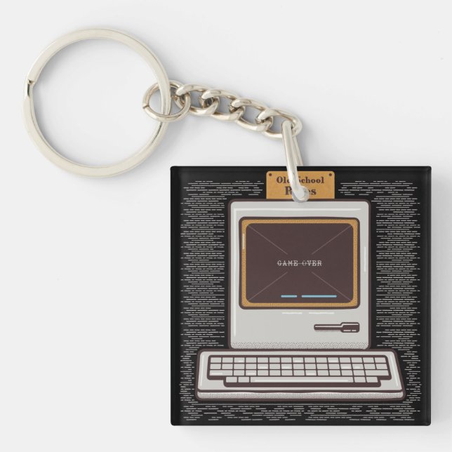 Gamla skolregler Retro datorspel Game Over (Framsidan)
