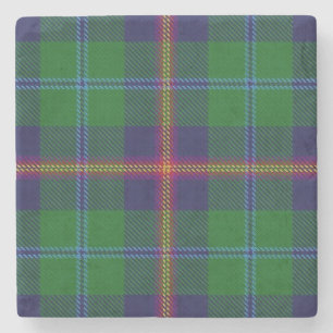 Gamla skottar Tavern Klan Young Tartan Underlägg Sten