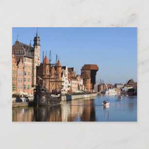 Gamla staden Gdansk i Polen Vykort