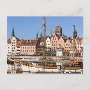Gamla staden Gdansk i Polen Vykort