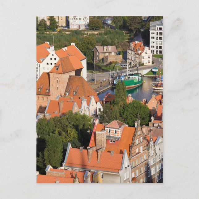 Gamla staden Gdansk i Polen Vykort (Framsida)