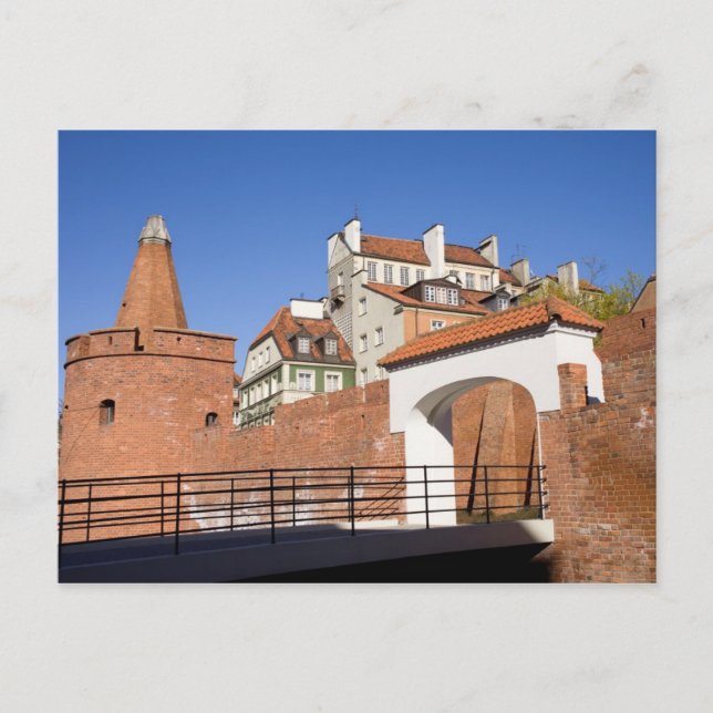 Gamla staden i Warszawa Vykort (Framsida)