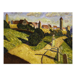 Gamla staden II av Wassily Kandinsky Fototryck