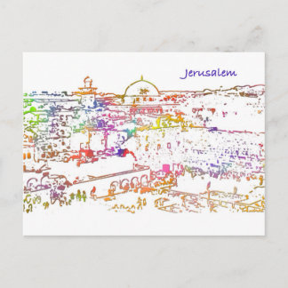Gamla staden Jerusalem Vykort