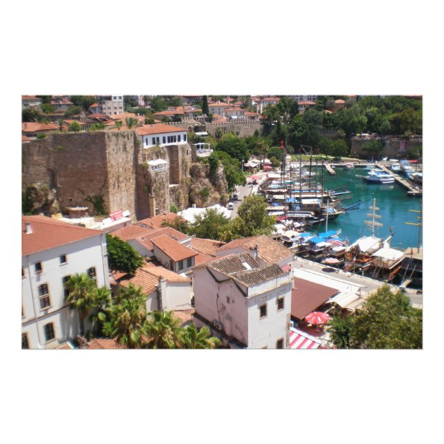 Gamla staden Kaleici i Antalya Fototryck (Framsidan)